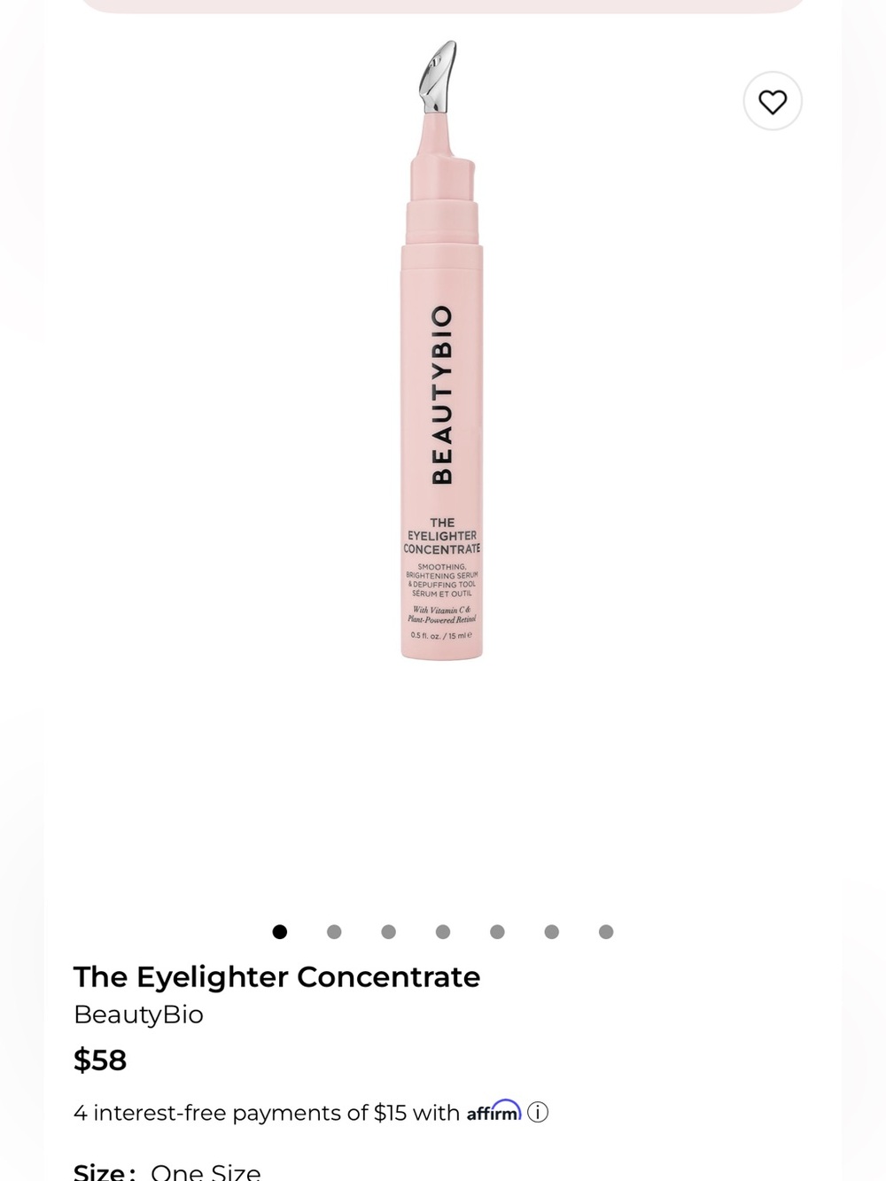Beautybio the eyelighter concentrate